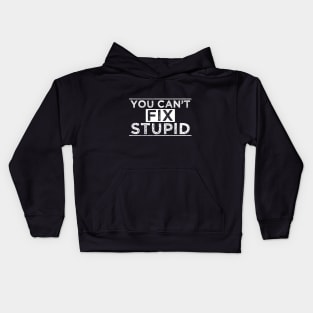You Can´t Fix Stupid Kids Hoodie